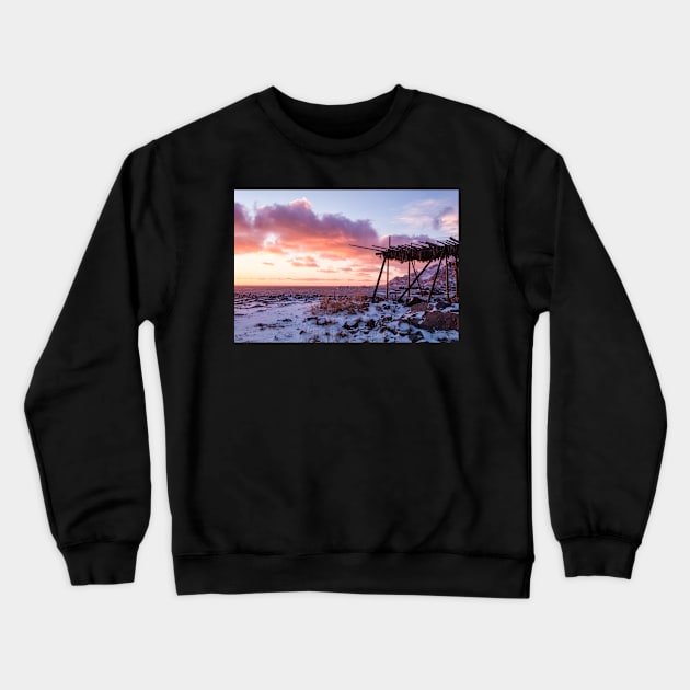 Stockfish Sunrise Crewneck Sweatshirt by krepsher